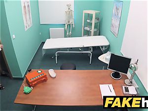 fake clinic smallish platinum-blonde Czech patient health test
